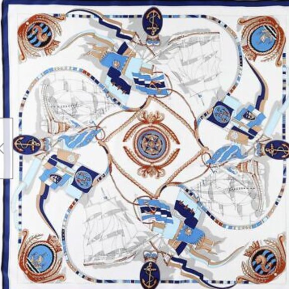 Large 100% Silk Scarf Luxery Design - Picture 1 of 6